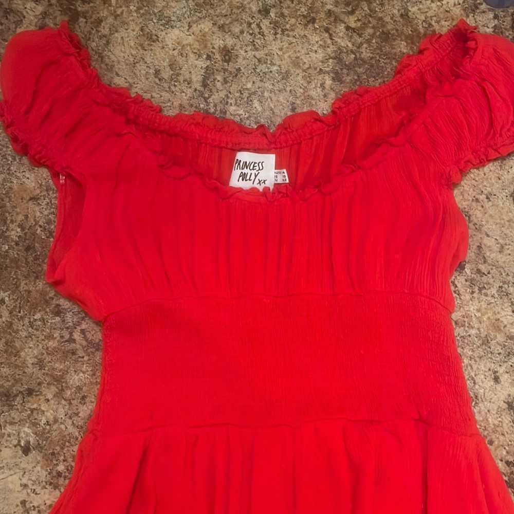 the love galore red romper princess polly